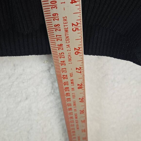 Vintage St. Croix Knits Men's V-neck Wool Blend Pullover Sweater Black XL - Picture 5 of 6